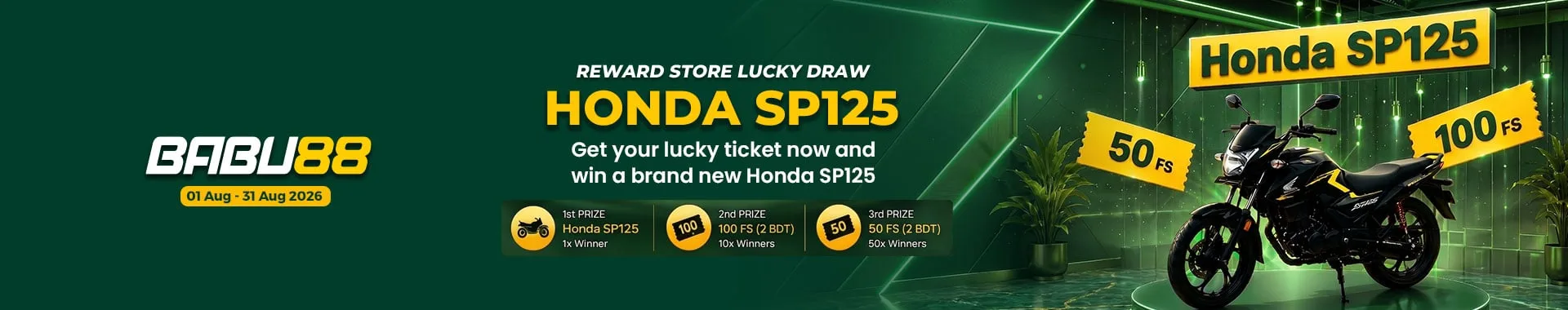 BABU88 RS LD August 2026 promotion