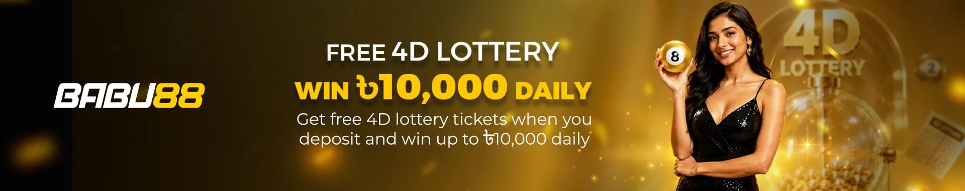 Free 4D Lottery — Win ৳10,000 Daily on BABU88