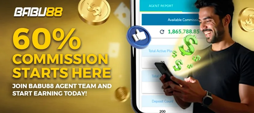 Be a BABU88 agent and earn commission