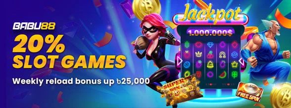 Slots 20% Weekly Deposit Bonus promotion banner